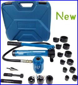 1X TEMCo Hydraulic Knockout Punch TH0004 Conduit Hole Cutter Set KO Tool Kit