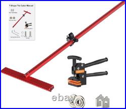 2-In-1 48 T-Shaped Manual Tile & Glass Cutter with Breaking Pliers & 4 Blades, L