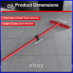 2-In-1 48 T-Shaped Manual Tile & Glass Cutter with Breaking Pliers & 4 Blades, L
