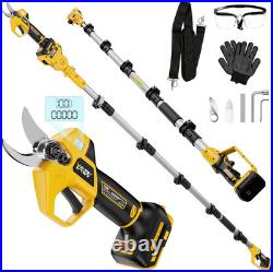 2-In-1 Electric Pruning Shears Set Compatible with Dewalt 20V Battery, 6.9FT Adj