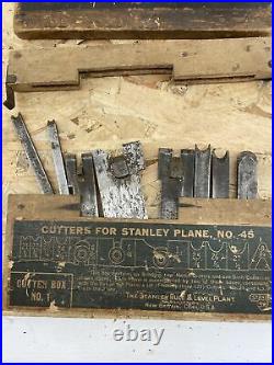 2 boxed sets of Stanley Sweetheart Special Cutters For No. 45 Plane