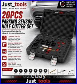 20pc PDC Parking Sensor Hole Cutter Punch Set 17-38.9mm Bumper Cutting Tool Kit