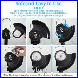 21V Cordless Weed Wacker 10000RPM 2 Battery 5 Blade Grass Trimmer Kit
