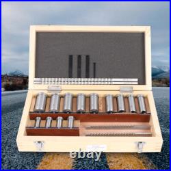 22 PCS HSS Keyway Broach Kit Metalworking Tool Broaching Cutter Bushing Shim Set