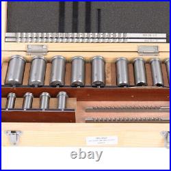 22pcs Keyway Broach Set Metric Size Broaching Cutter Collared Bushing Shim Tool