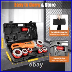 2300W Electric Pipe Threader Set 6 Dies 1/2 UP TO 2 Pipe Cutter Plumbing Tool 2300W Electric Pipe Threader Set 6 Dies 1/2 UP TO 2 Pipe Cutter Plumbing Tool