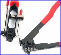2PC Auto CV Joint Boot Clamp Pliers Set Ear Type Banding Crimper Cutter Tool Kit