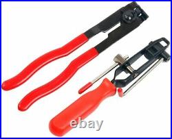 2PC Auto Car CV Joint Boot Clamps Pliers With Cutter Ear Type Banding Tool Set