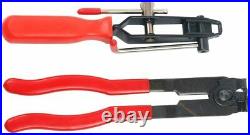2pcs Auto CV Joint Boot Clamps Pliers + Cutter Ear Type Banding Tool Set Car