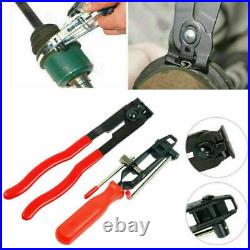 2pcs Auto CV Joint Boot Clamps Pliers With Cutter Ear Type Banding Tool Set New