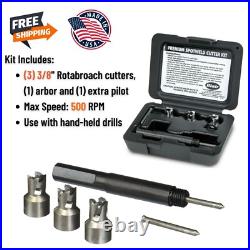 3/8 Spot Weld Cutter Bits Set Metal Sheet Drill Tool for Auto Bodywork Repair