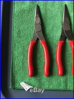3-Brand New Snap On Tools Pliers 196ACF 96ACF 91ACP Needle Nose Cutters Adj