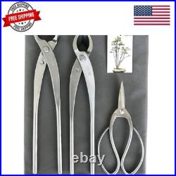 3-Piece Bonsai Tool Set, 11inch Concave Cutter, 11.5inch Knob Cutter, 7.5inch Bo