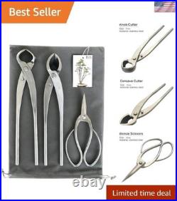 3-Piece Bonsai Tool Set, 11inch Concave Cutter, 11.5inch Knob Cutter, 7.5inch Bo