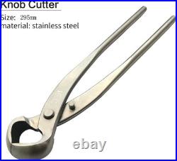3-Piece Bonsai Tool Set, 11inch Concave Cutter, 11.5inch Knob Cutter, 7.5inch Bo