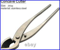 3-Piece Bonsai Tool Set, 11inch Concave Cutter, 11.5inch Knob Cutter, 7.5inch Bo