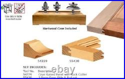 3-Piece Ogee Raised Panel Door Making Set with Back Cutter New In Box Amana