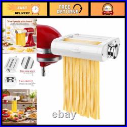 3-in-1 Pasta Roller & Cutter Attachment Set for KitchenAid Mixers Kitchen Tool