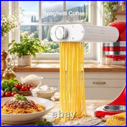 3-in-1 Pasta Roller & Cutter Attachment Set for KitchenAid Mixers Kitchen Tool