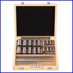 30pc LARGE KIT! Keyway Broach Kit Broaching Cutter HSS CNC Metalworking Tool Set