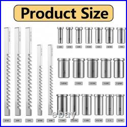 30pc LARGE KIT! Keyway Broach Kit Broaching Cutter HSS CNC Metalworking Tool Set