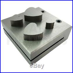 4 Heart shape disc cutter cutting tool set extra large from 11mm-25mm craft tool