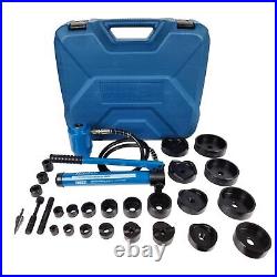 4 Hydraulic Knockout Punch Electrical Conduit Hole Cutter Set KO Tool Kit