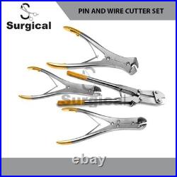 4 PCs TC Pin & Wire Cutter Set Orthopedic Surgical Instruments