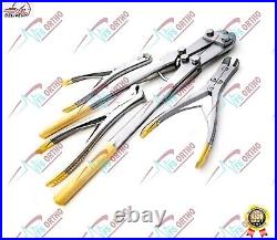 4 Pcs TC Pin Cutter & Wire Cutter Set of Orthopedic Instrument Stainless Steel