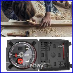 40mm-200mm Adjustable Hole Saw Opener Cutter Drilling Tool Set withABS Dust Cover