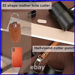 440Pcs The Most Complete Leather Working Tool Set Punch Cutter Tools, Letter