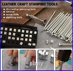 440Pcs the Most Complete Leather Working Tool Set Punch Cutter Tools, Letter and