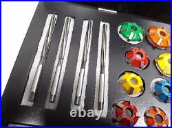 44pc Valve Job Seat Cutter Set Carbide Tipped 3 Angle Cut For Performance Head