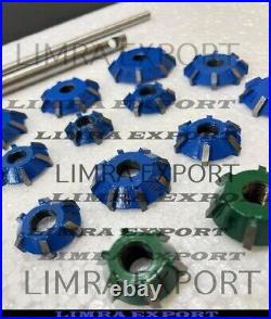 44x Valve Job Seat Cutter Set Carbide Tipped 3 Angle Cut For Performance Head