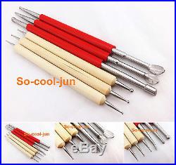 45 Pcs Leather Craft Sewing Stitching Stamping Punch Carving Cutter Tool Set Kit