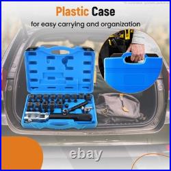 45 Steel Flaring Tool Set Brake Fuel Line 45° Dies Hydraulic Tube Cutter