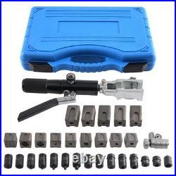 45 Steel Flaring Tool Set Brake Fuel Line 45° Dies Hydraulic Tube Cutter