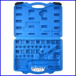 45 Steel Flaring Tool Set Brake Fuel Line 45° Dies Hydraulic Tube Cutter