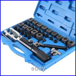 45 Steel Flaring Tool Set Brake Fuel Line 45° Dies Hydraulic Tube Cutter