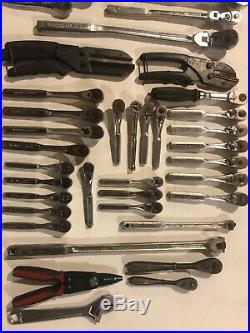 47 Craftsman ratchet tool lot includes breaker bars, flex heads, cutters & more