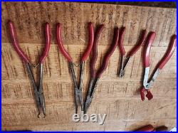 4pc MAC TOOL Cutter, Long Needle Nose Pliers hose grip Set with Bonus plug wire