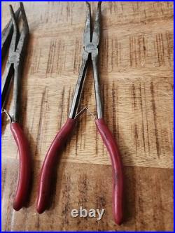 4pc MAC TOOL Cutter, Long Needle Nose Pliers hose grip Set with Bonus plug wire