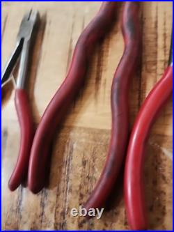4pc MAC TOOL Cutter, Long Needle Nose Pliers hose grip Set with Bonus plug wire