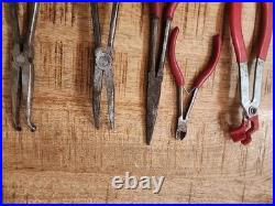 4pc MAC TOOL Cutter, Long Needle Nose Pliers hose grip Set with Bonus plug wire