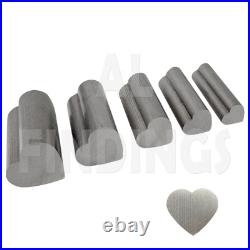5 Heart Disc cutter disc cutter set of 5 10mm to 23mm Cutting Jewellery Tool