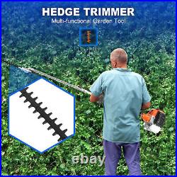 52cc 5-in-1 Petrol Hedge Trimmer Chainsaw Brush Cutter Pole Saw Multi Tool Kits