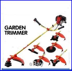 52cc 5in1 Cutting Multi Tool Garden Set Trimmer Brush Cutter Hedge Chainsaw Pole