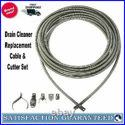 54 ft. Pacific Hydrostar Drain Cleaner Replacement Cable & Cutter tool Set