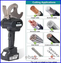 54mm Heavy Duty Cable Cutters Kit, 18VDC Cordless Rechargeable Electrical ACSR C