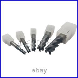 5PC HRC65° 5mm+6+8+12+14mm 4Flute Milling cutter Set End mill turning tool 5PC HRC65° 5mm+6+8+12+14mm 4Flute Milling cutter Set End mill turning tool